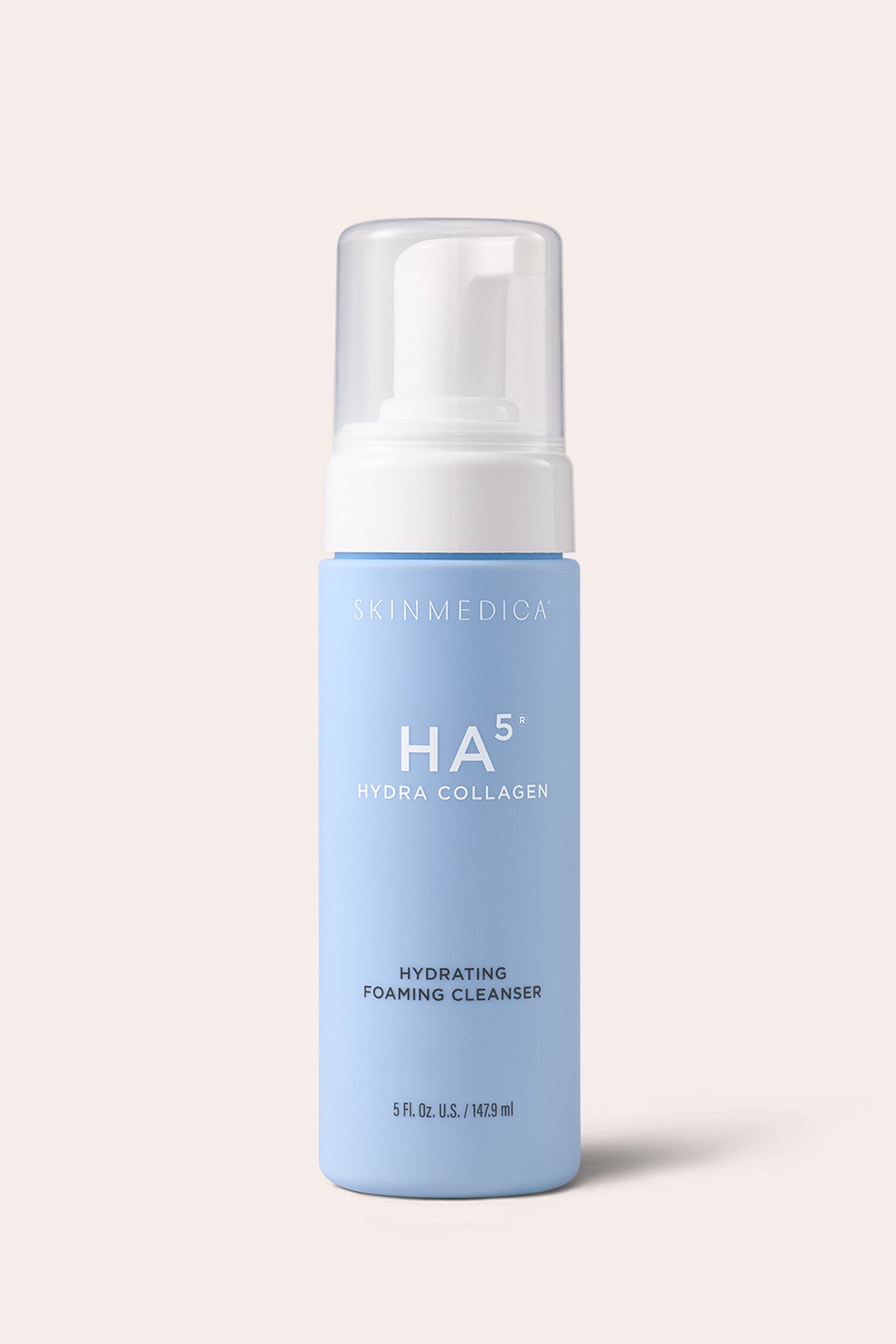 SkinMedica HA5 Hydra Collagen Hydrating Foaming Cleanser with Vegan Collagen 5 fl oz, official product photo on white background