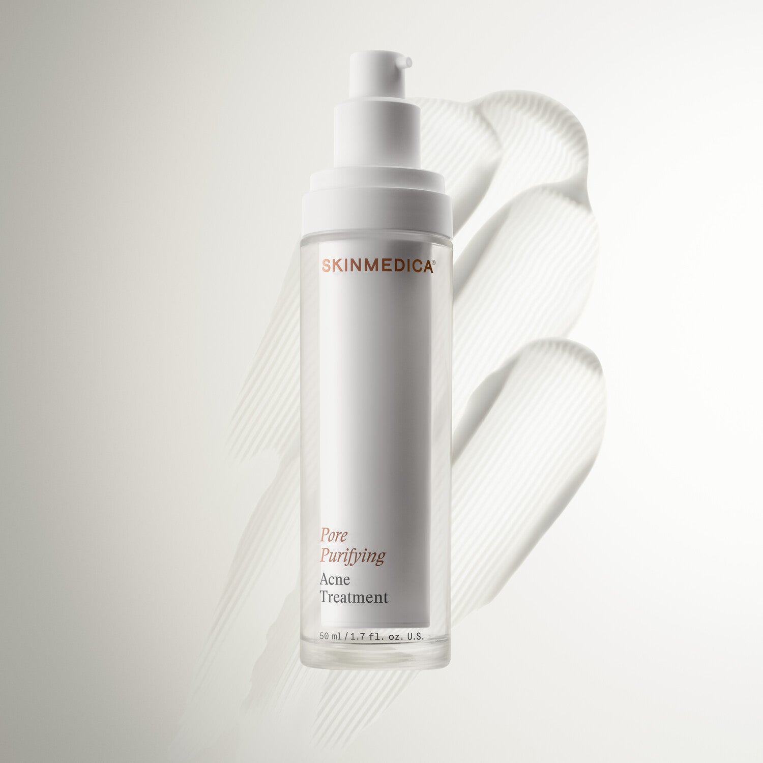 SkinMedica Pore Purifying Acne Treatment lifestyle shot showing the bottle in a styled setting