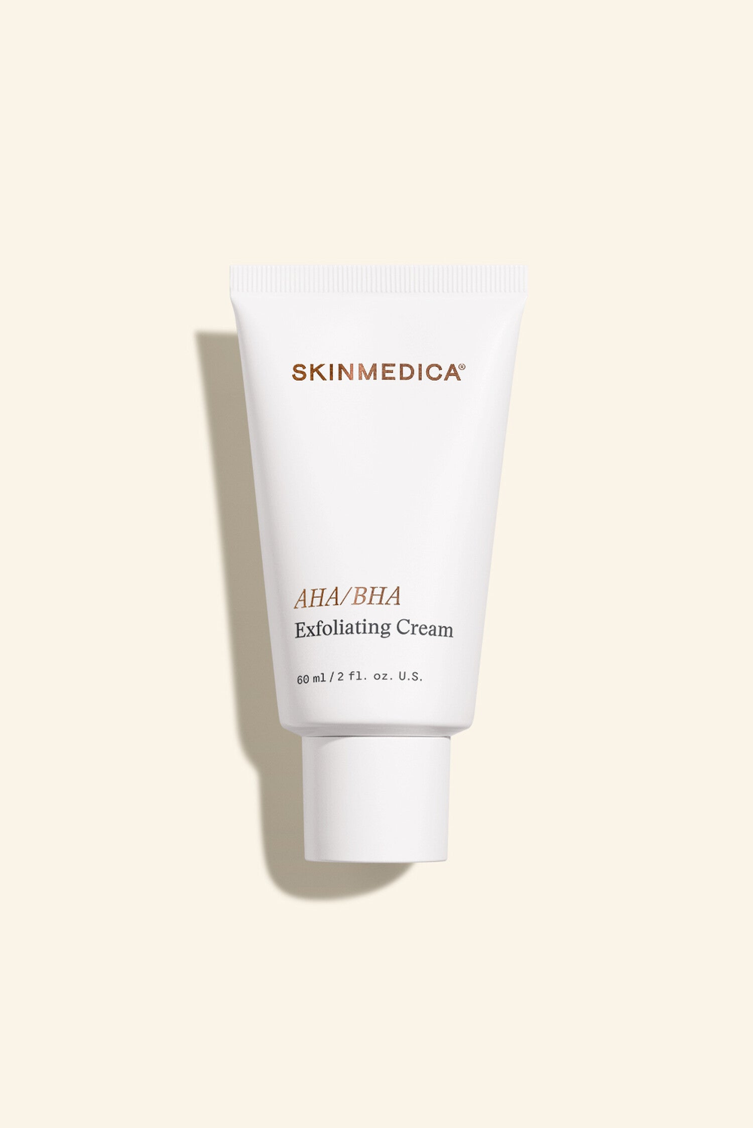 SkinMedica AHA/BHA Exfoliating Cream 2 fl oz, official product photo on white background