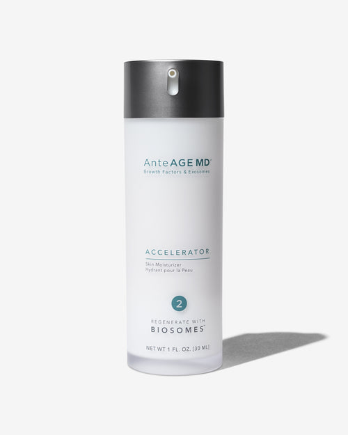 AnteAGE MD Accelerator 30 mL Step 2 skin moisturizer bottle with Bakuchiol and Vitamin C