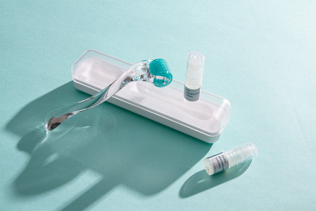 AnteAGE Home Microneedling System with 0.25 mm dermaroller and serum