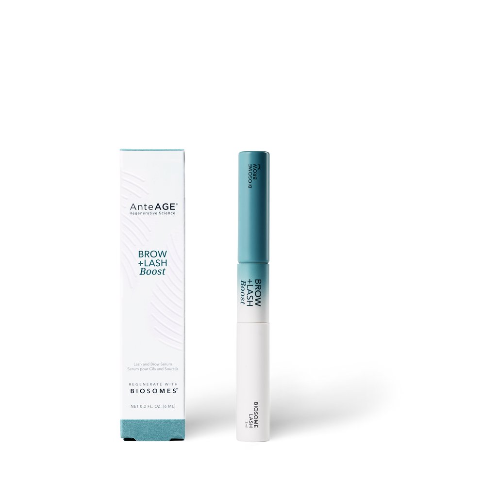 AnteAGE Brow and Lash Boost serum applicator with Biosomes technology