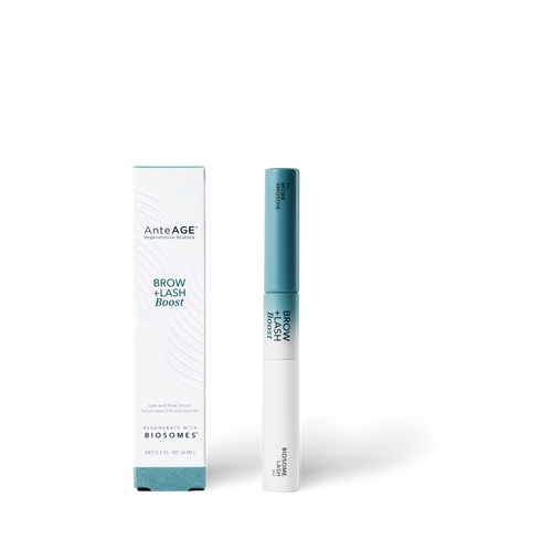 AnteAGE Brow and Lash Boost serum applicator with Biosomes technology