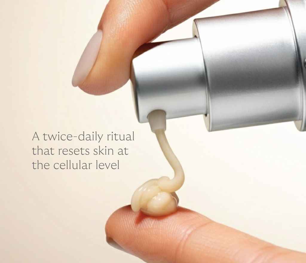 Re-Q Pro-Longevity Face Serum lifestyle shot — pro-longevity anti-aging serum by Aion Aesthetics NYC