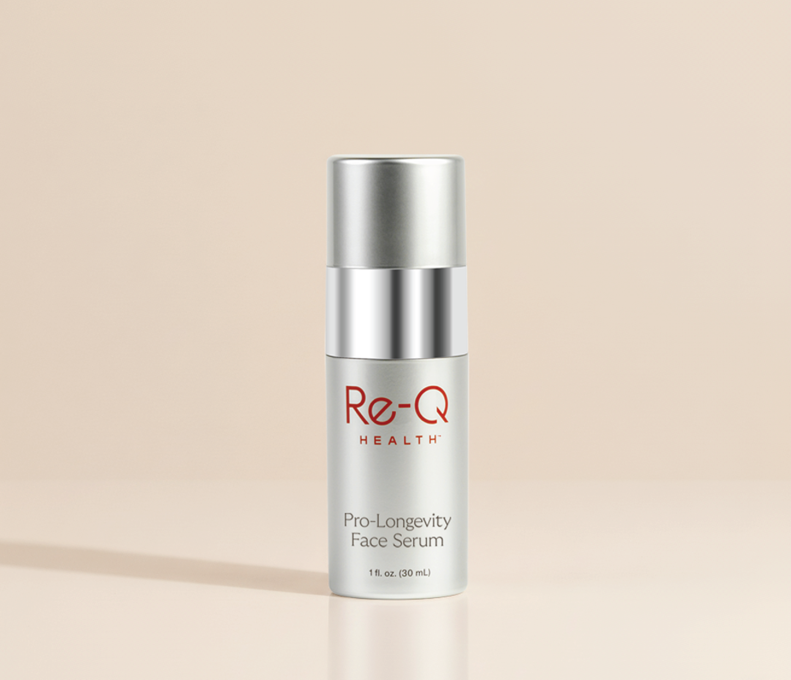 Re-Q Pro-Longevity Face Serum alternate angle — RLX-201 longevity molecule reactivates fibroblasts